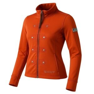 ANKY Technical Casuals Softshell Jacket Orange Women's L Fleece Lined Equestrian